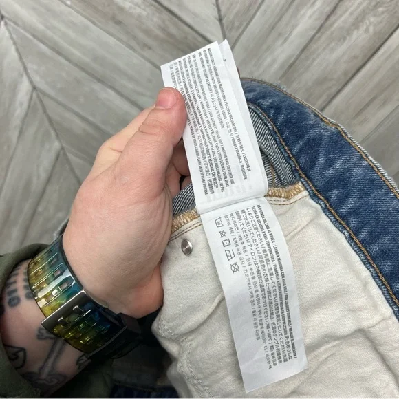 NWT Abercrombie High Rise Ripped Mom Jean Sz 18 Long - Picture 9 of 11